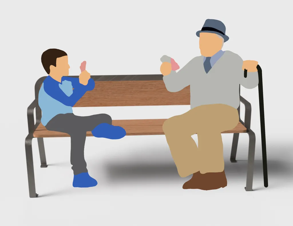 LOEN : banc avec dossier épuré