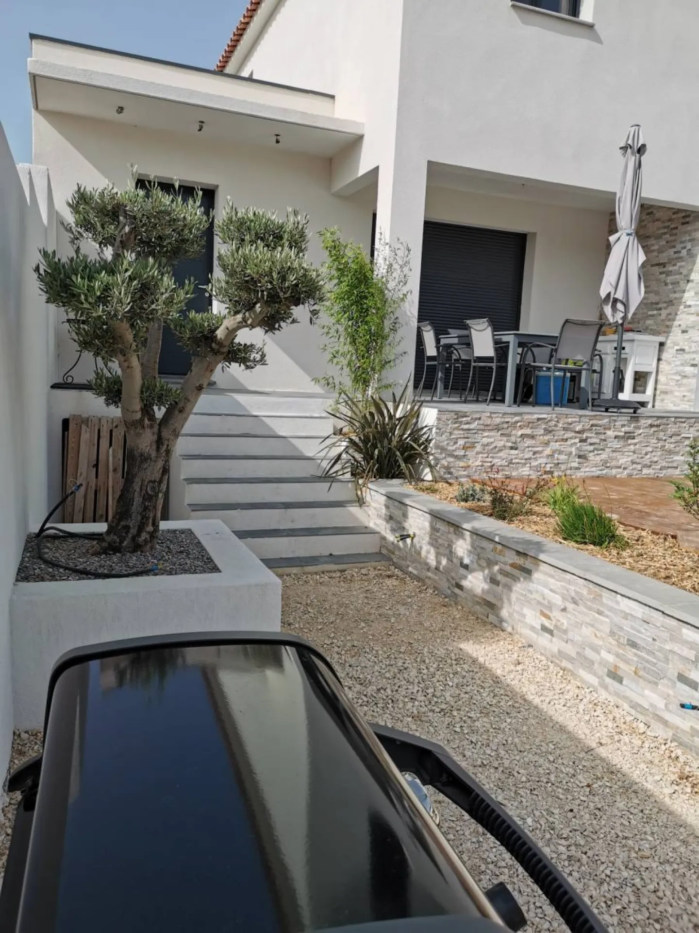 plage de piscine en ipé chantier partie de 0 au rove
