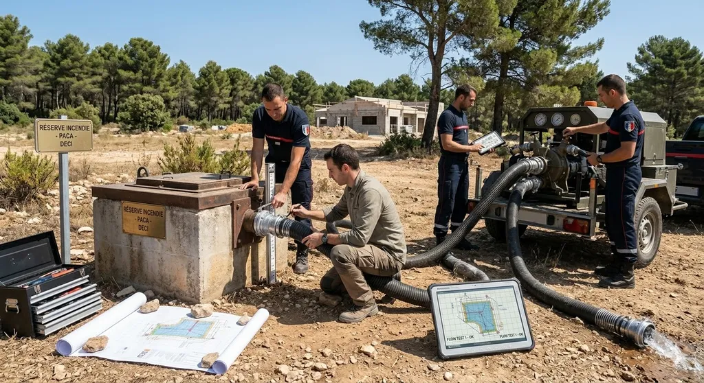 Réglementation réserve incendie en PACA selon DECI avec volumes obligatoires équipements techniques et conformité SDIS expliquée