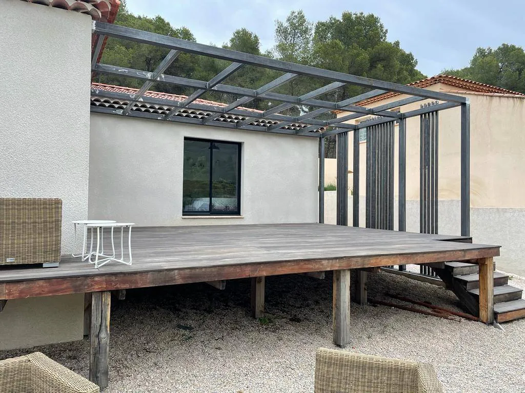 pergola sur mesure ferronnerie d'art ventabren