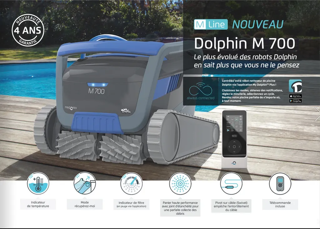 Robot Dolphin M700 en exclusivité à Ambarès et Lagrave proche Bordeaux