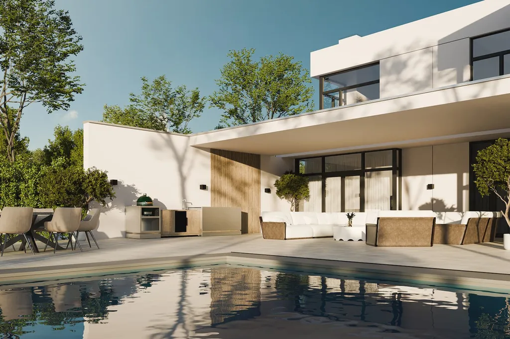 Cuisine extérieur inox cannes