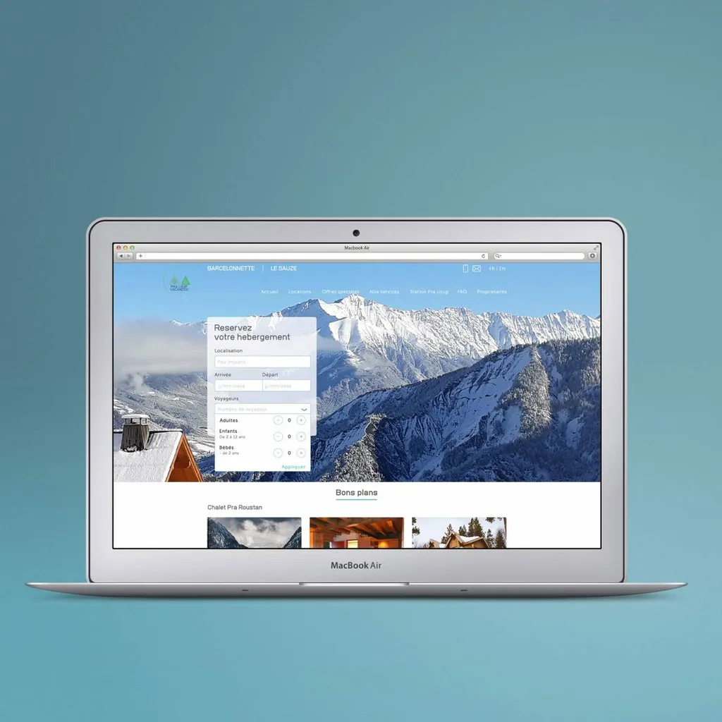 page d'accueil site internet pra loup station de ski
