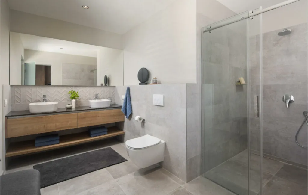 Expérience habitat : conception salle de bain domotique intelligente avec ambiances et scénarios personnalisés à Ramatuelle et à Cogolin