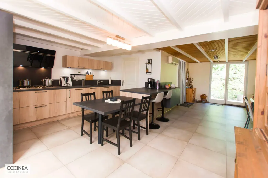 TORONTO CHÊNE SABLE ET BÉTON SPATULÉ GRAPHITE