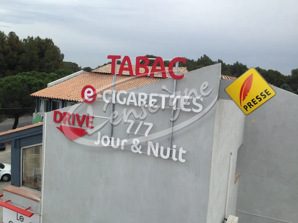 lettres reliefs à diodes point à point marseille