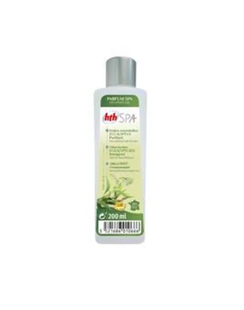 Découvrez HTH Parfum Spa Eucalyptus 200ml, l'arôme parfait pour une relaxation rafraîchissante. - MCR Piscines et Spas - Vergèze
