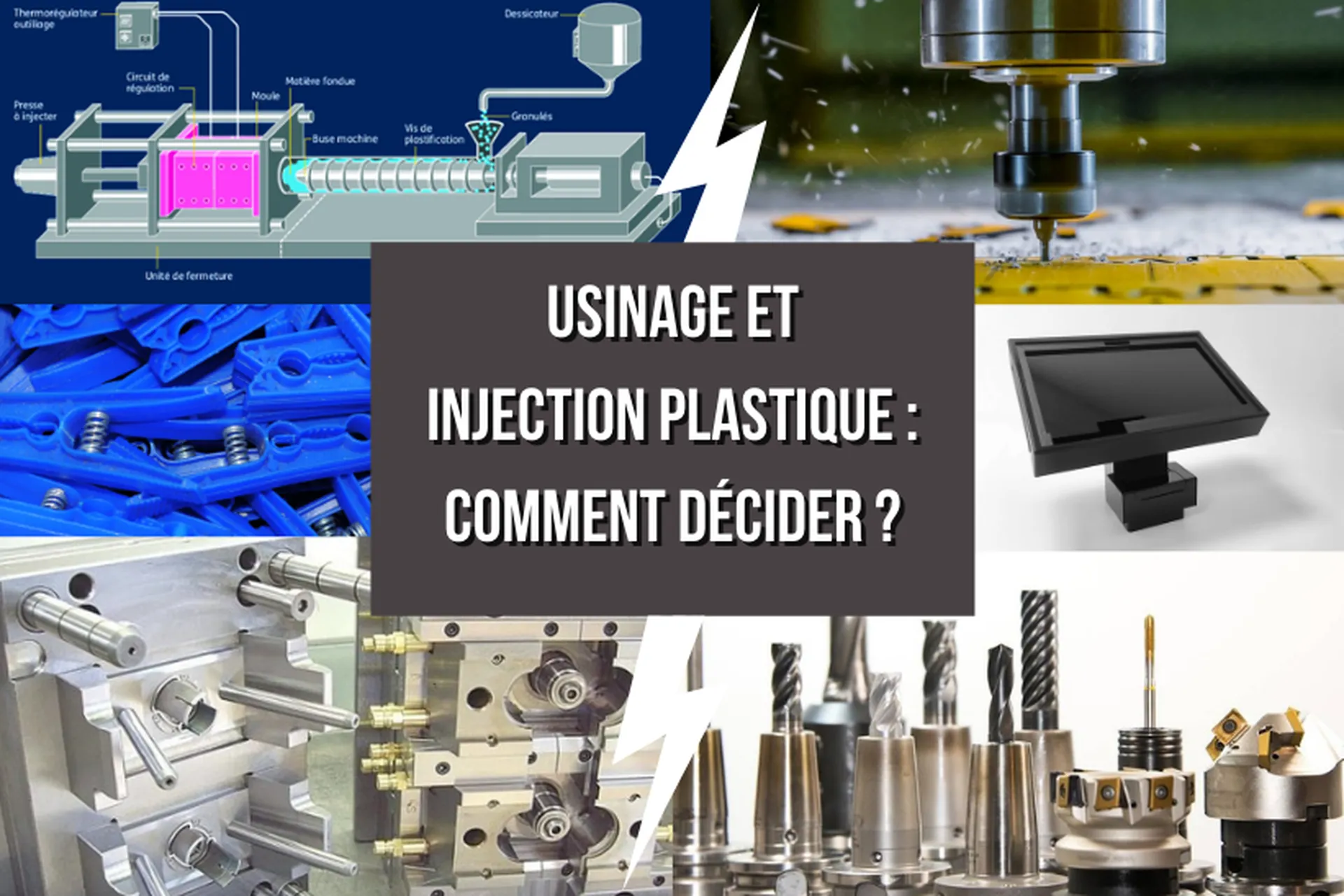 Quelles différences entre injection plastique et usinage plastique ? Comment choisir entre usinage et injection ? 