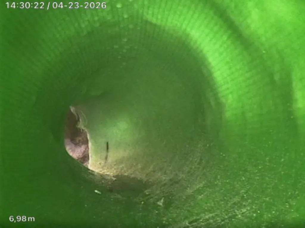 Réhabilitation de canalisation par tir de gaine en réversion à Montfavet suite fraisage lourd et hydrocurage en Vaucluse (84)