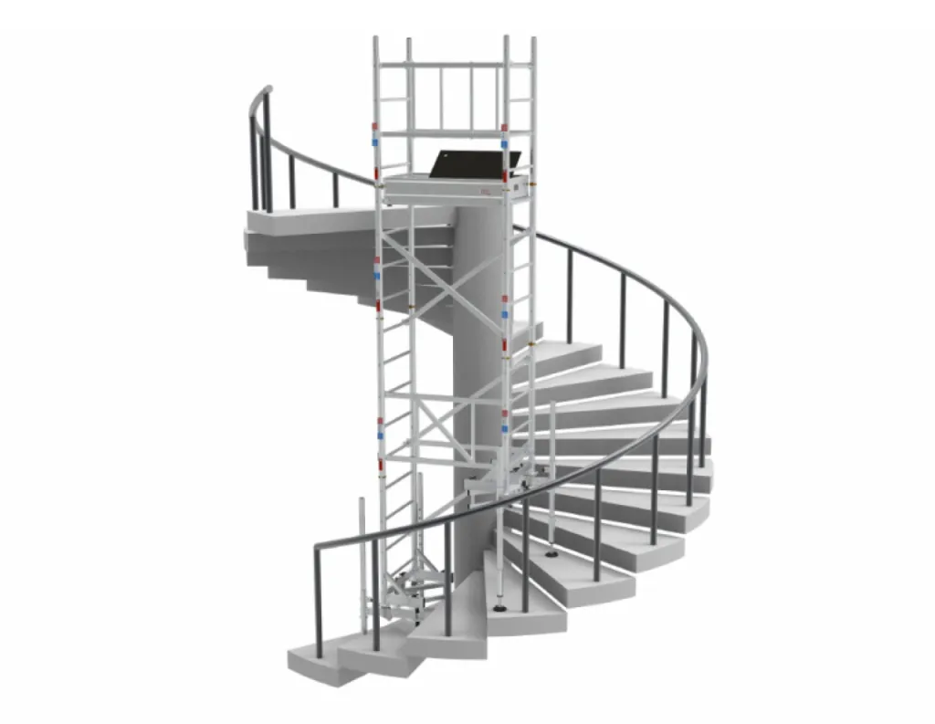 L’échafaudage d’escalier: L’escalutop de chez Ultralu par le Distributeur Niveau4 dans le Sud, entre Aix en Provence, Aubagne, Martigues et Marseille dans le 13 (BdR) en région Paca