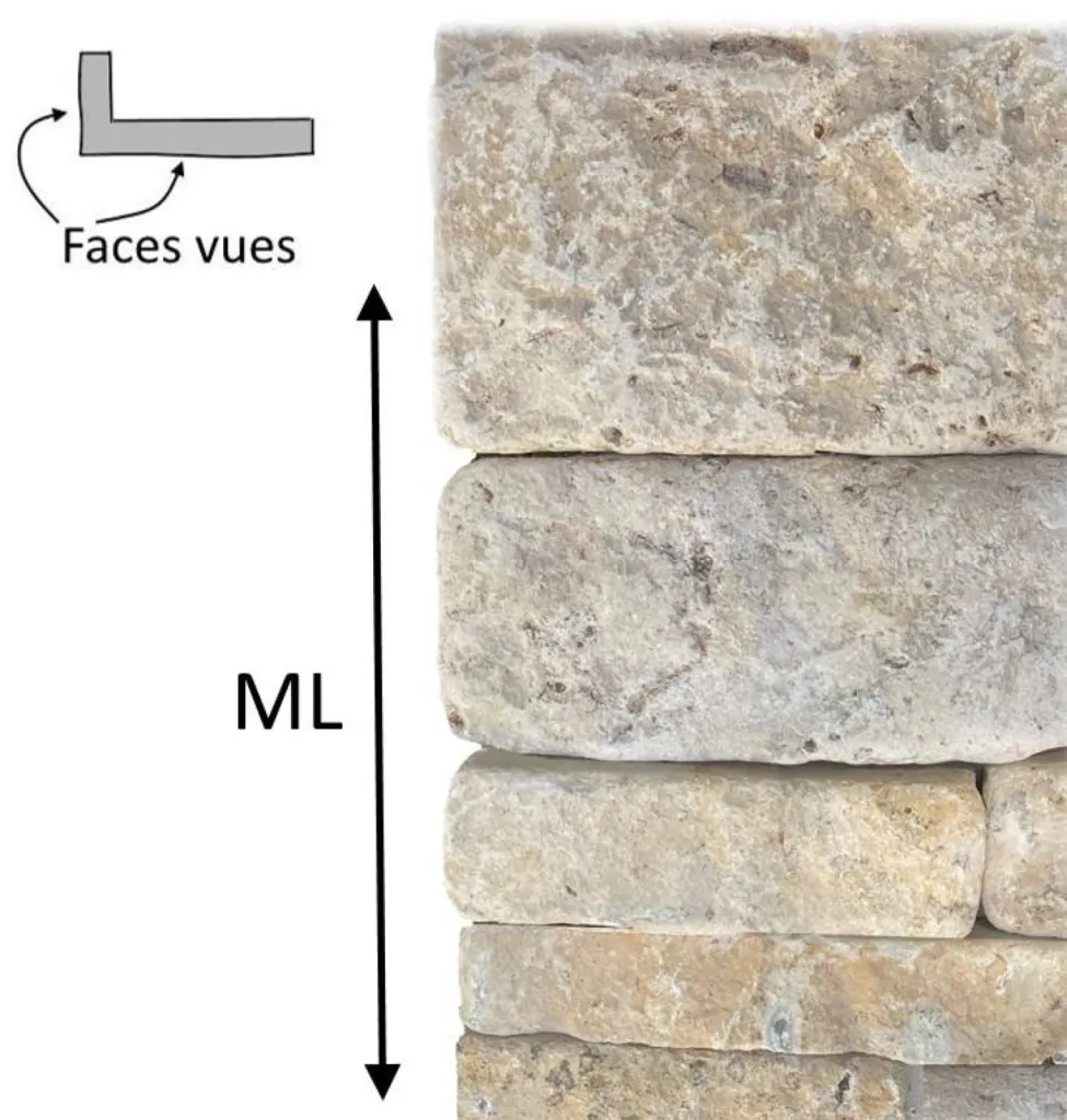 Parement en pierre naturelle de Dordogne Montagnac, proche Bordeaux, Nouvelle Aquitaine