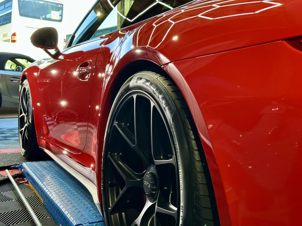 traitement céramique et protection PPF face avant porsche 991 GT3 sur lyon 