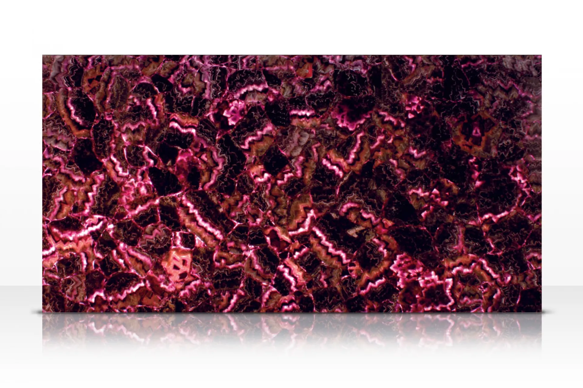 Amethyst extra en tranche rétroéclairée pour habillage de meuble à Cannes