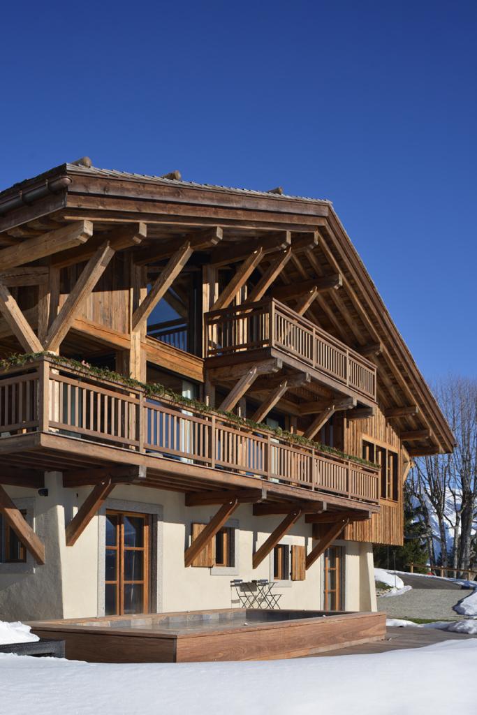 Réalisation d'un chalet bois de prestige de 350 m² sur mesure à Megève au pied des pistes