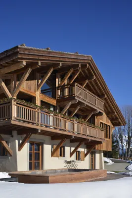 Réalisation d'un chalet bois de prestige de 350 m² sur mesure à Megève au pied des pistes