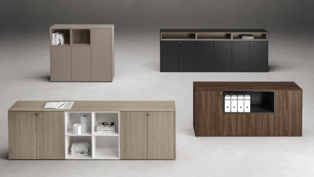 Meubles Bas mélaminés contemporains à Alès