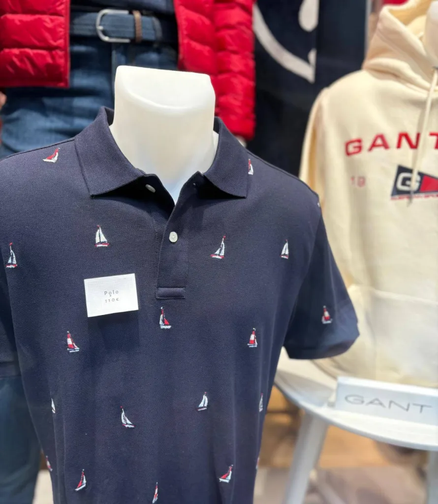 polo nautique brodé GANT, disponible chez La Suite by Urban Chic à Dieppe