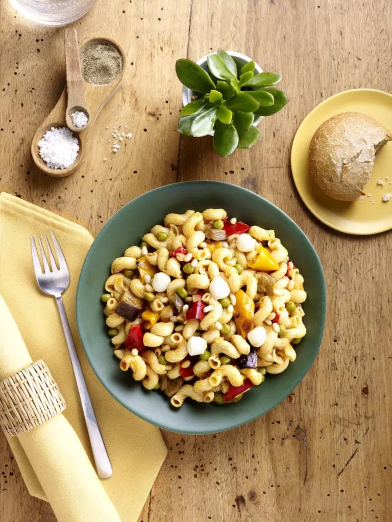 photographe pour l'industrie agroalimentaire ambiance en studio salade italienne Bonduelle