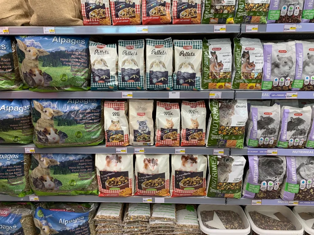 Acheter de l’alimentation pour rongeurs, oiseaux et poissons