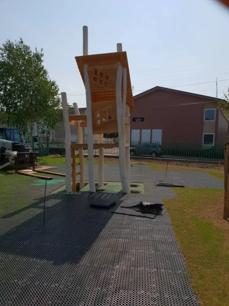 Réalisation d'une aire de jeux pour enfant en extérieur Le Havre