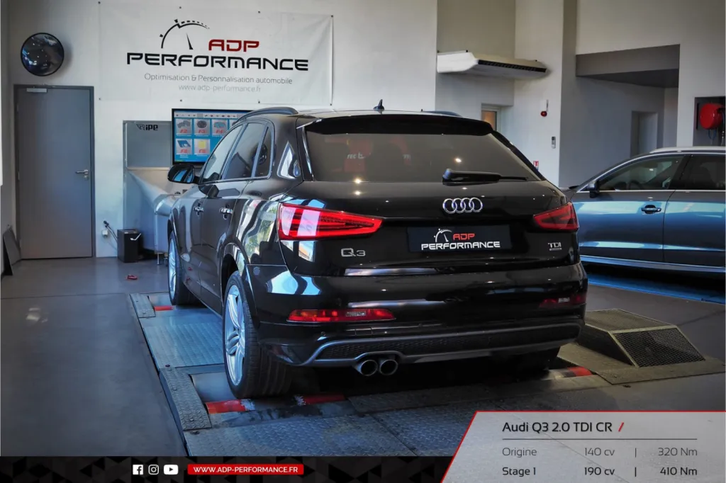 Reprogrammation moteur Montpellier - Audi Q3 2.0 TDI CR 140cv - ADP Performance