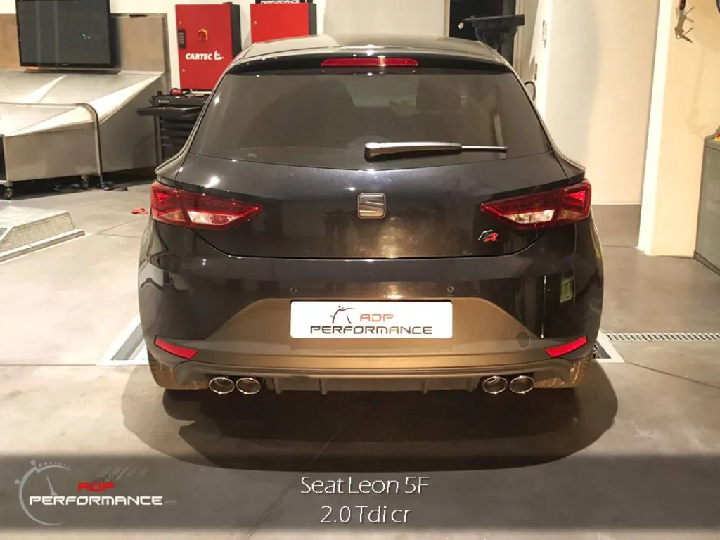 Seat Leon 5F 2.0 Tdi 4 sorties d'échappement
