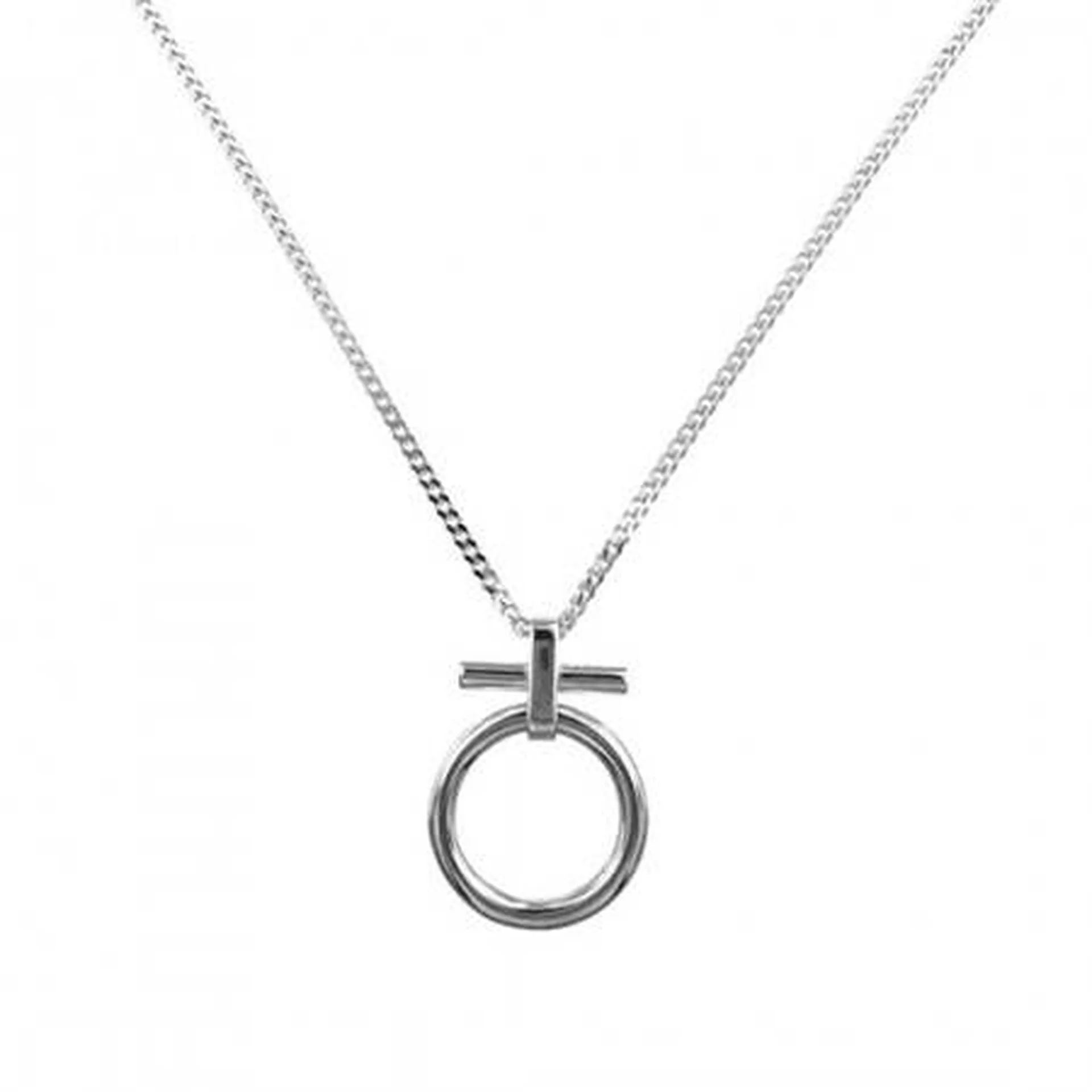 Sautoir cercle argent 925 – Harmonie et modernité – Or Ligne Bassin d’Arcachon