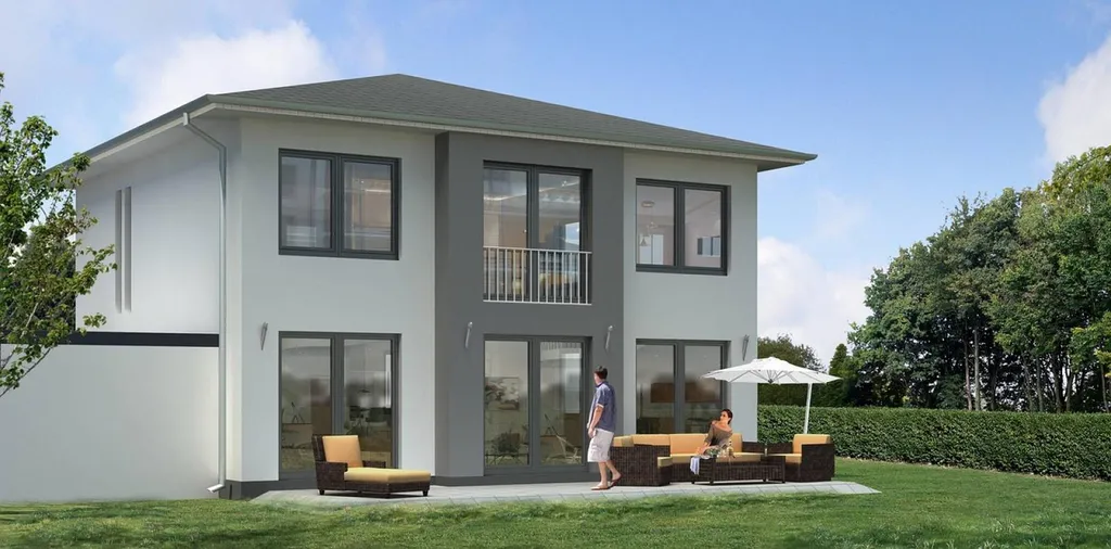 Façade pour maison individuelle, peinture extérieure