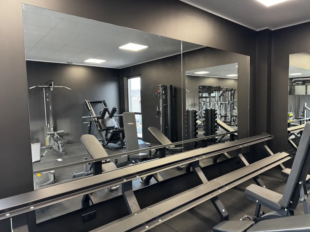 Miroirs pour salle de sport dans une entreprise à Miribel
