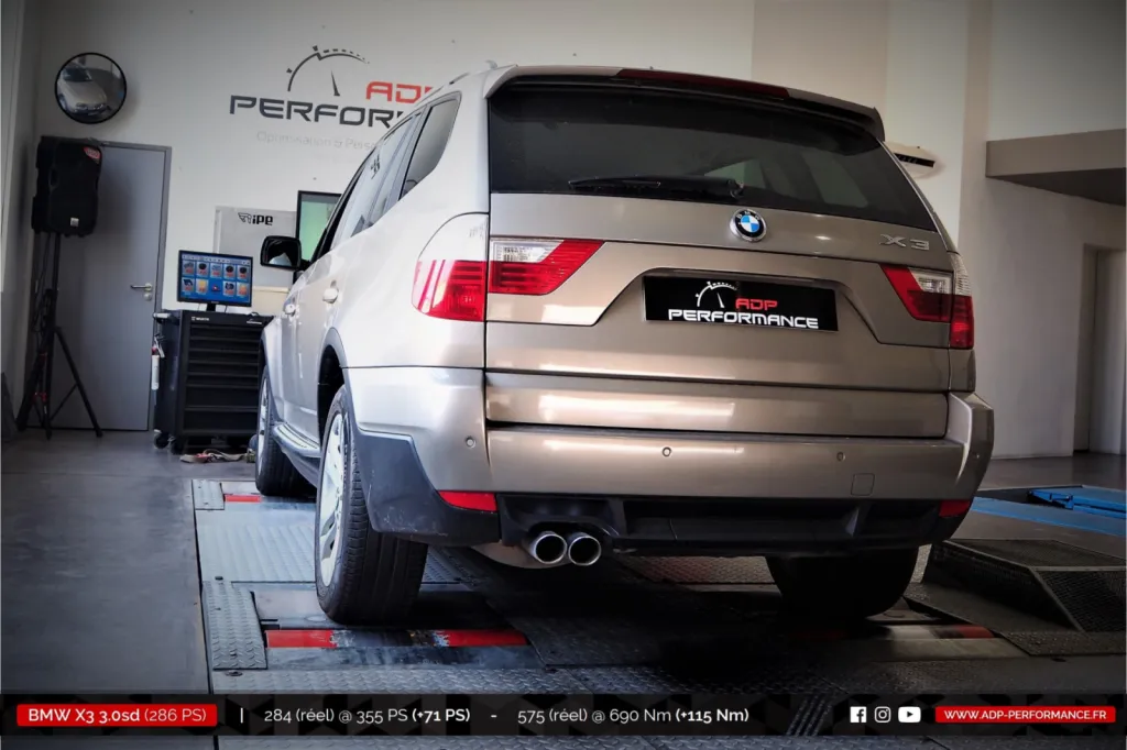 Reprogrammation moteur Plan de Campagne - BMW X3 3.0sd 286cv - ADP Performance