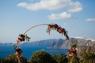 arche de cérémonie santorin