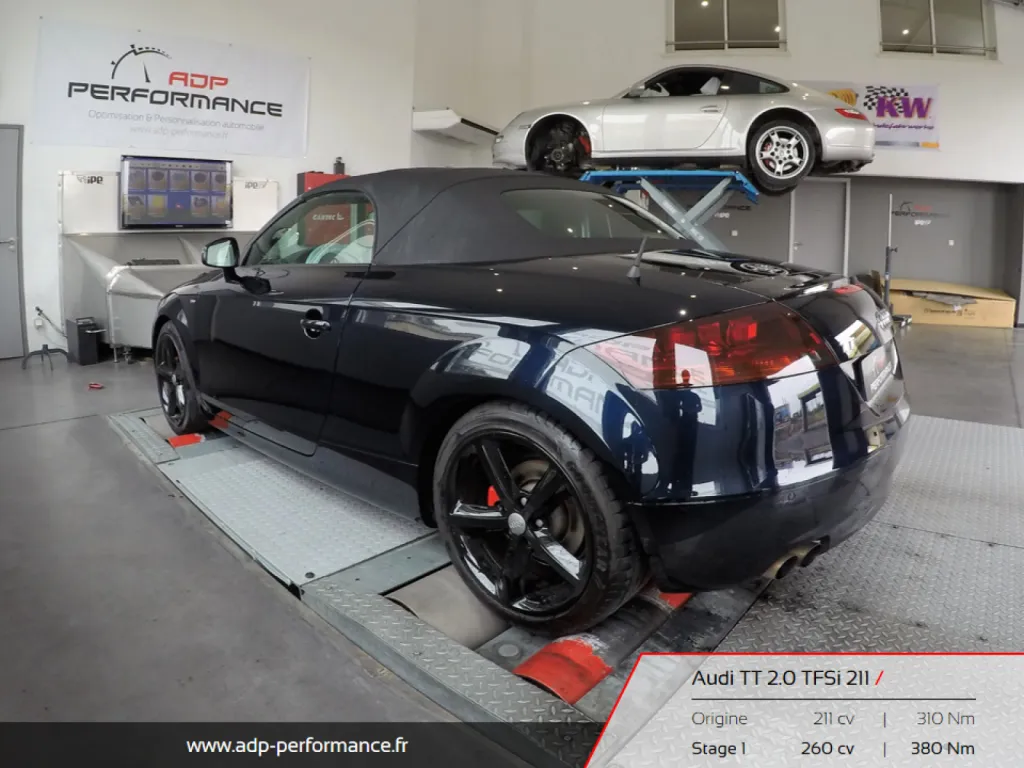 Reprogrammation moteur Fréjus Audi TT 8J ADP Performance