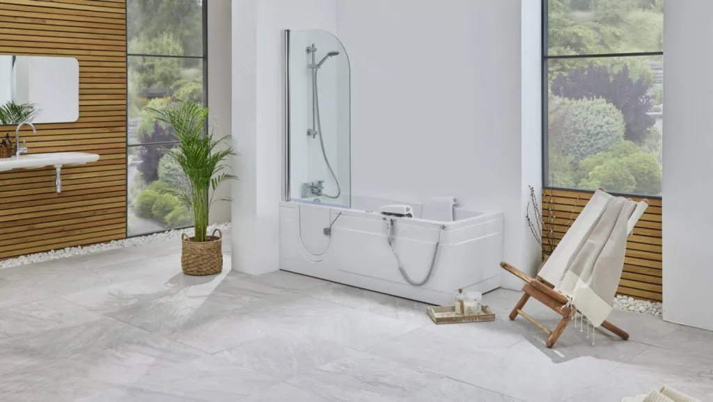 Baignoire à porte avec siège électrique relevant Montana