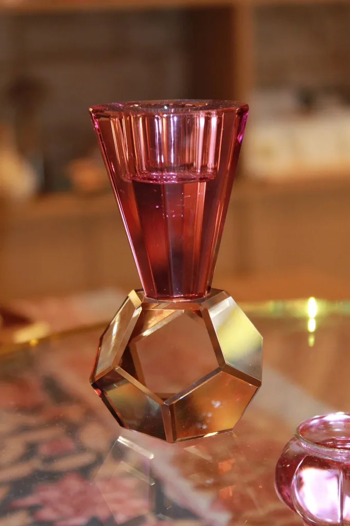 Bougeoir en verre Bazar bizar