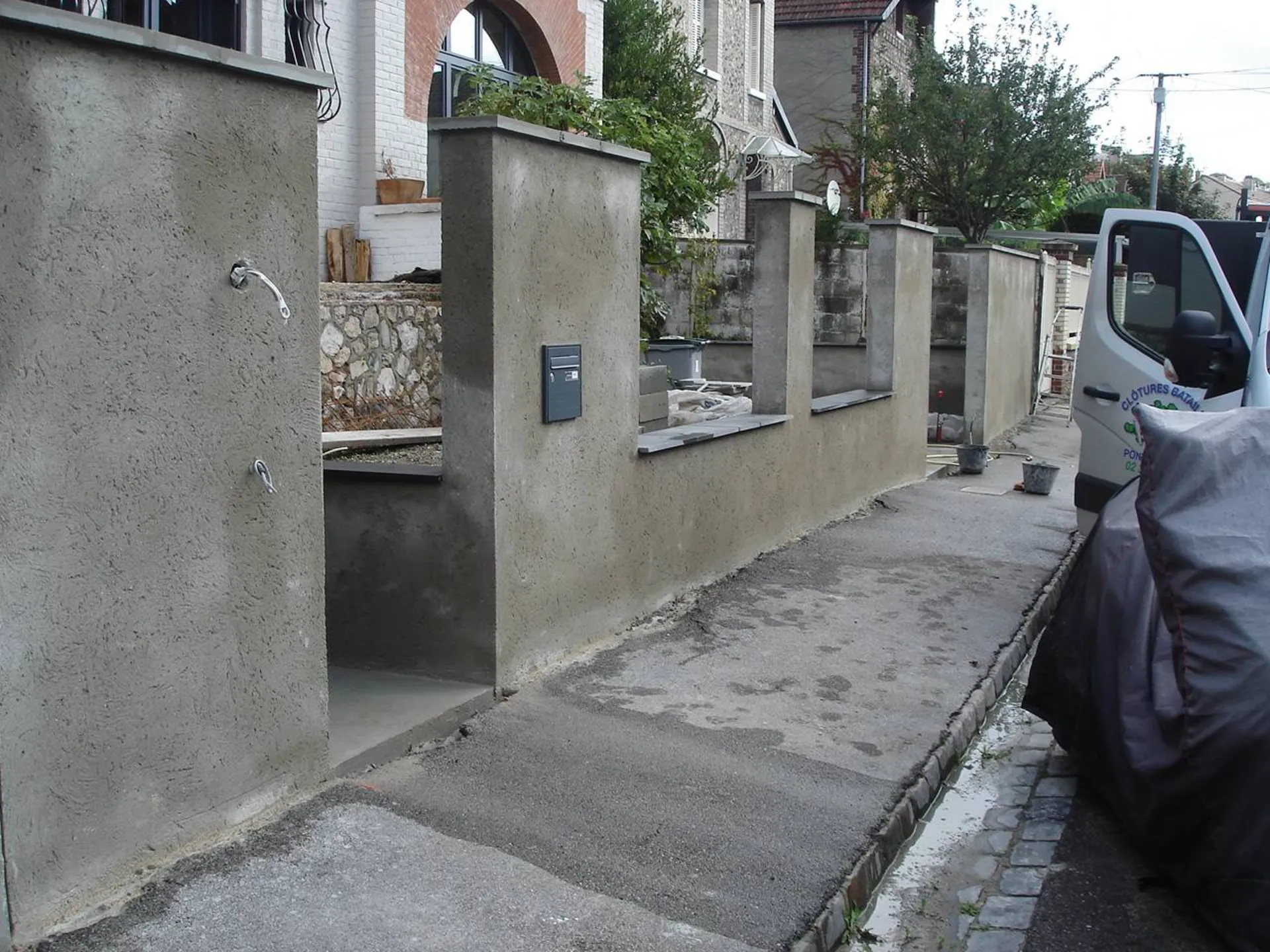 création d'un muret dans la Seine Maritime 76