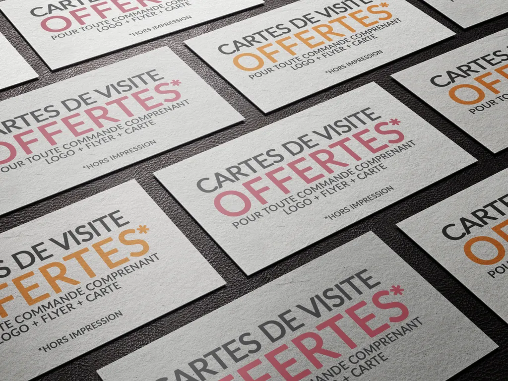graphiste offre carte de visite création d'entreprise