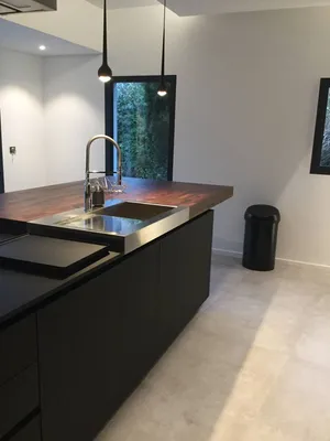 ilot central cuisine moderne fenix