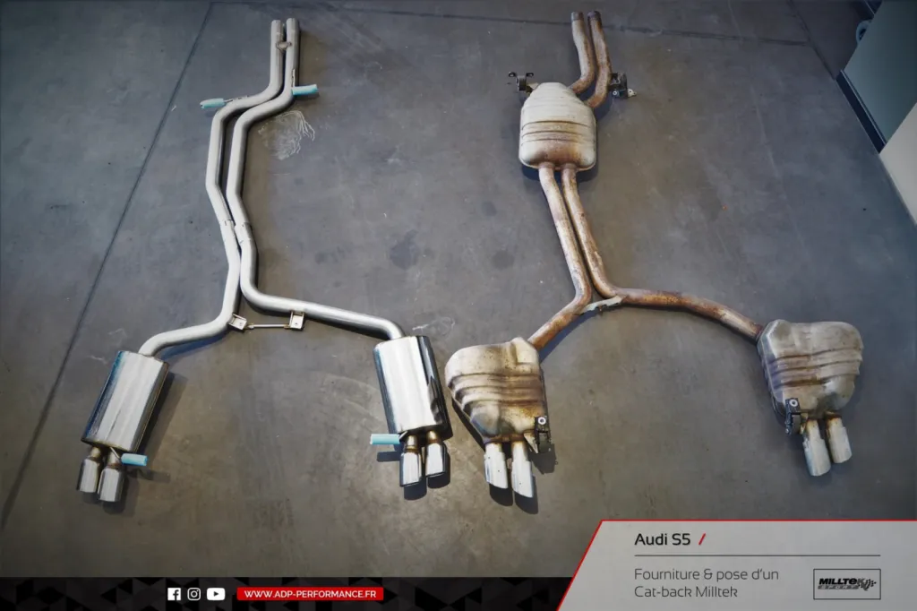 Ligne d'échappement Cat-back Milltek Audi S5 Marseille - ADP Performance