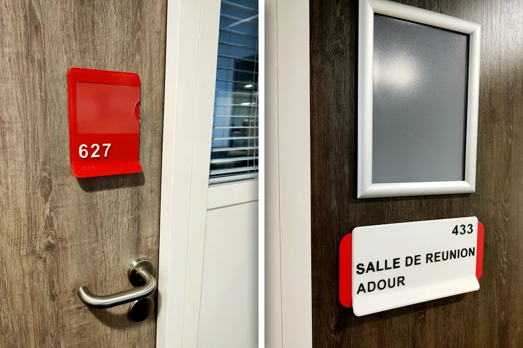Plaques de signalétique en braille pour le CEA Grenoble : création de solutions d'accessibilité pour personnes malvoyantes en Isère