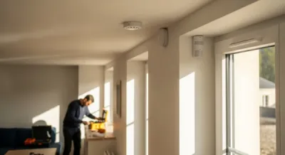 Installation d’un système d’alarme sans fil avec détecteurs de fumée et bris de glace pour appartement locatif à Limoges en Haute-Vienne