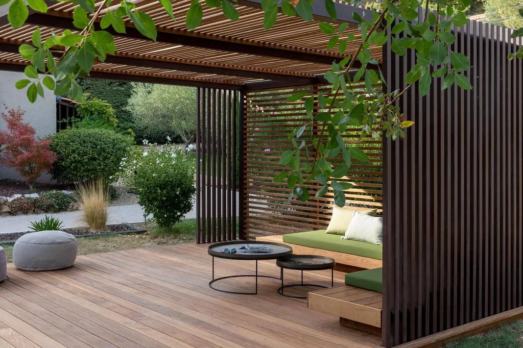 pergola sur mesure bois et acier aix en provence