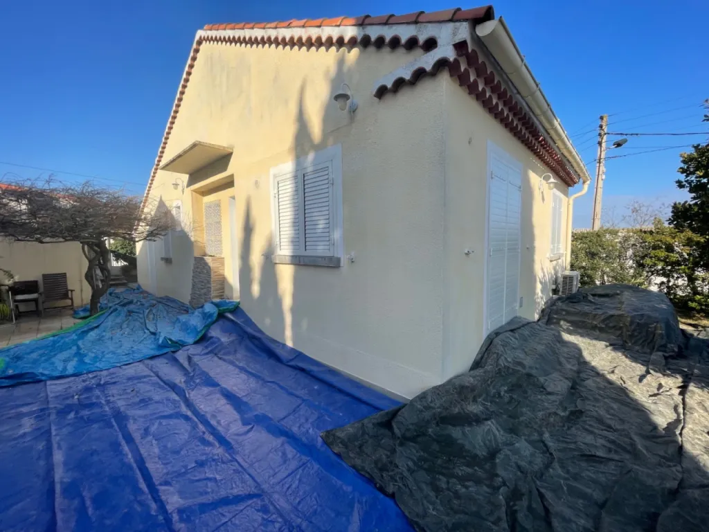 Réfection de toiture avec isolation d’une maison sur Châteauneuf-les-Martigues.