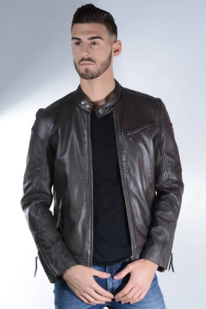 blouson cuir homme Redskins