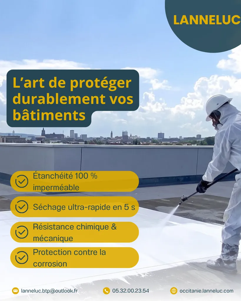 Fuites sur toiture-terrasse protégez durablement les bâtiments professionnels contre l’humidité et les infiltrations d’eau à Tarbes en Hautes-Pyrénées 65000