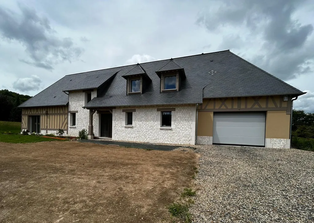 Maison normande en colombages et pierres Yvetot proche Rouen en Seine Maritime 76