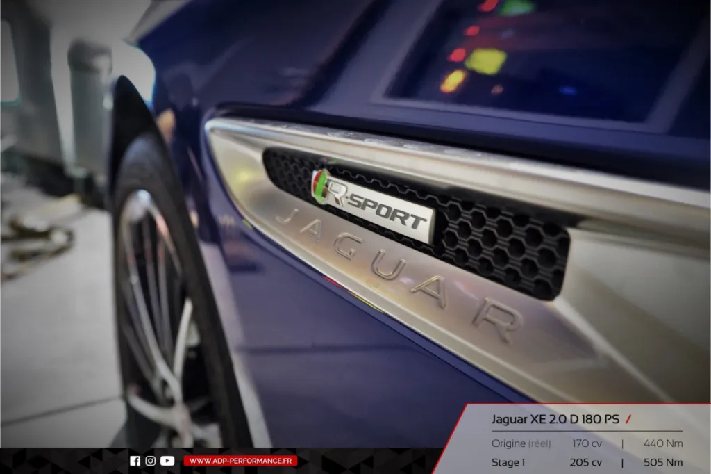 Reprogrammation moteur Marignane - Jaguar XE 2.0 D 180cv - ADP Performance