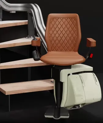 Installateur monte-escaliers haut de gamme sur-mesure UP Stairlift à Riom dans le 63 (Puy-de-Dôme)