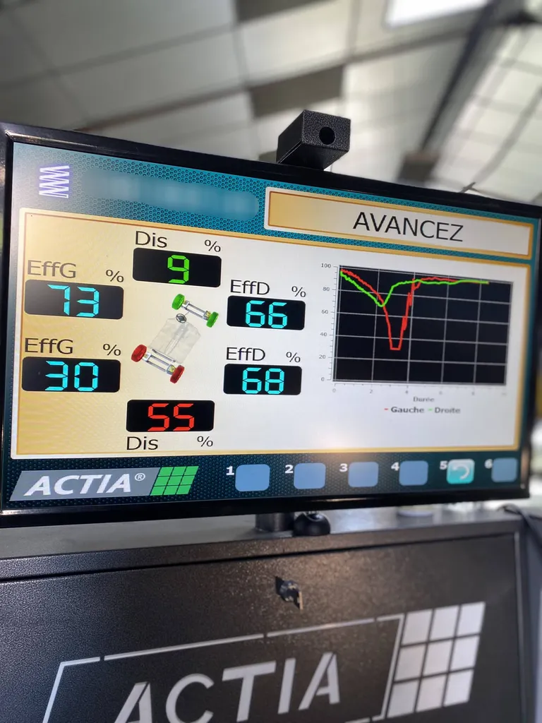 Autosur Martigues dans les Bouches-du-Rhône vérifie l'efficacité de vos suspensions lors du contrôle technique de votre voiture