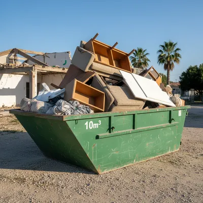 Location de benne DIB de 10m3 pour gros rebuts et meubles à Vidauban : évacuation de canapés, placo et textiles vers Les Issambres et Roquebrune-sur-Argens.