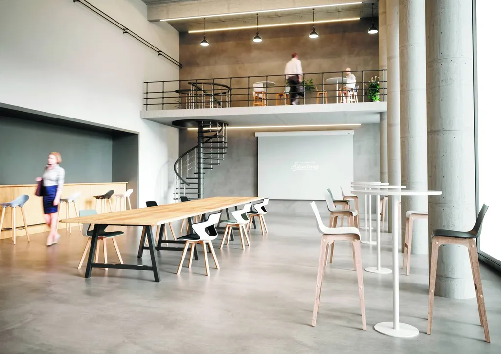 Tables COHESION basse pour espace de coworking à Montpellier dans l'Hérault
